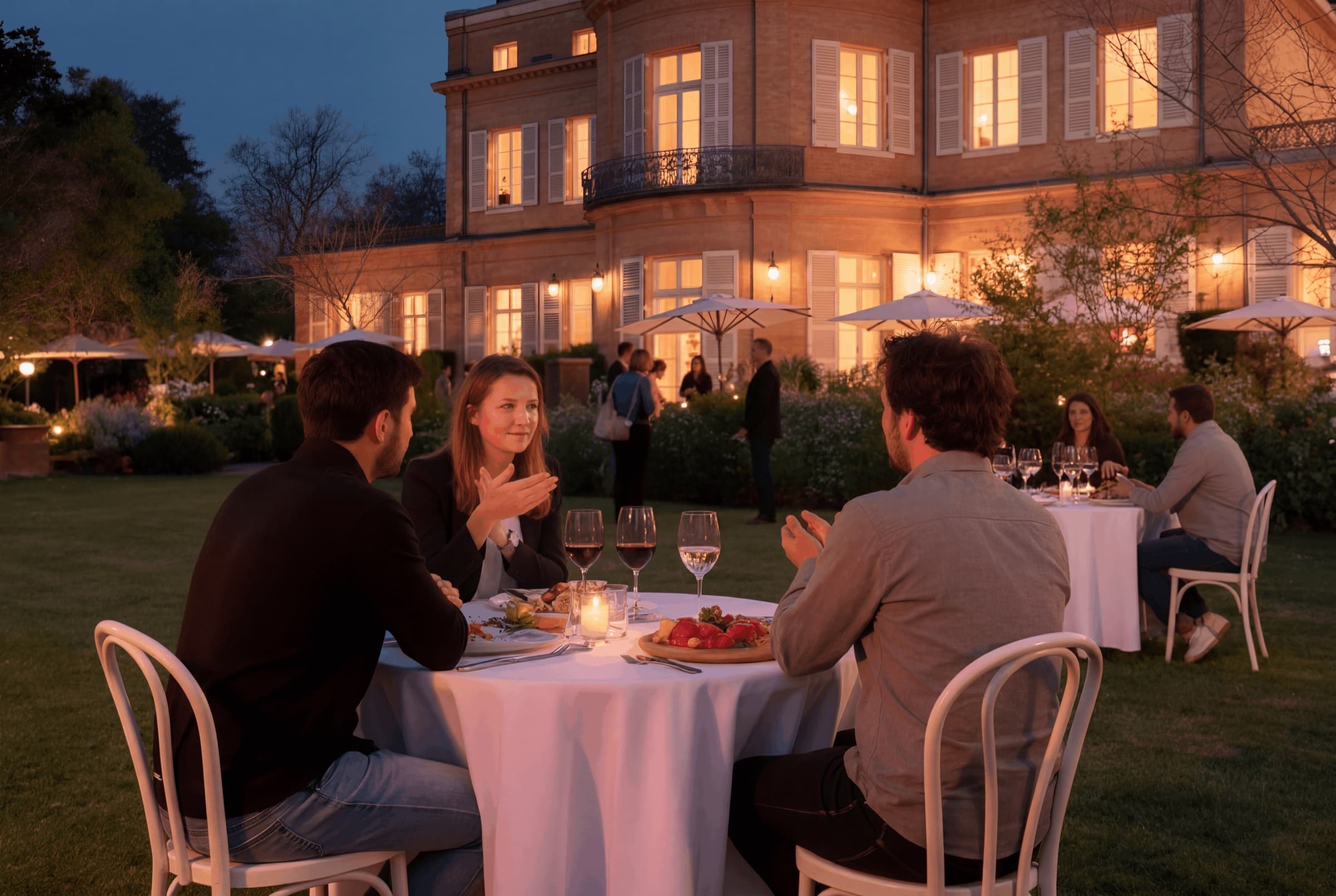 Soirée apéritive à la terrasse du Château de Roquefoulet