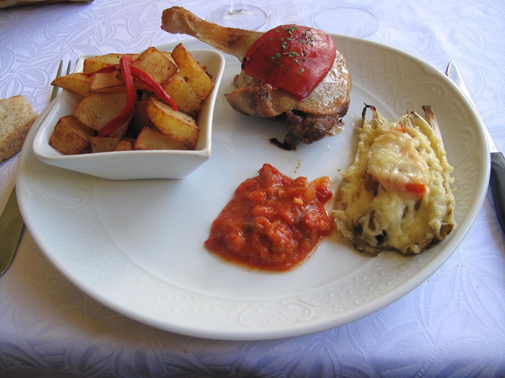 Confit de canard et pommes de terre