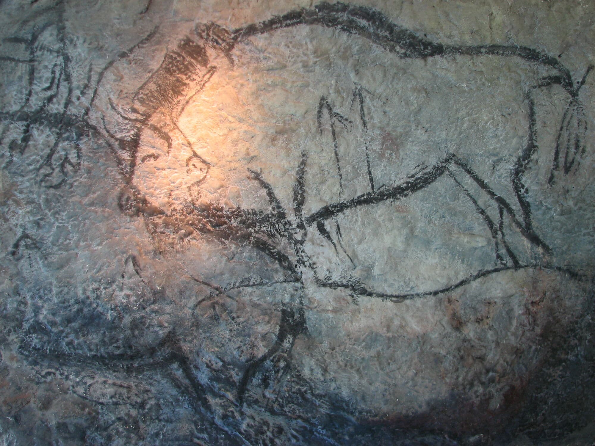 Bisons peints dans la grotte de Niaux