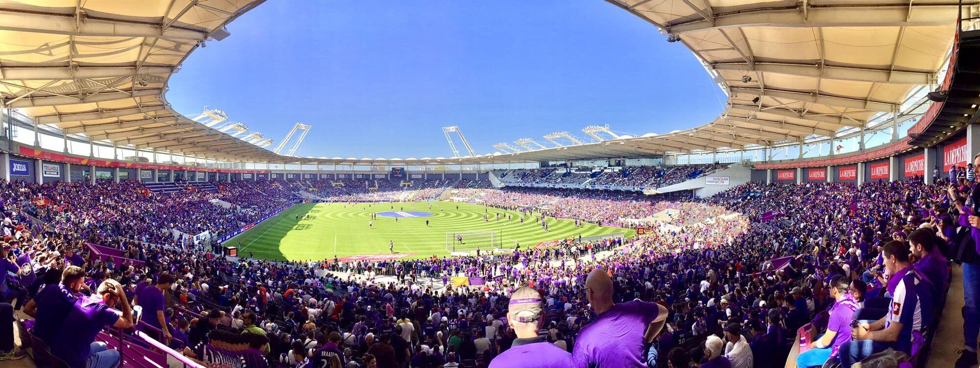 Le Stadium de Toulouse un soir de match